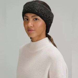 Lululemon Ombre Knit Textured Ear Warmer Black/Grey